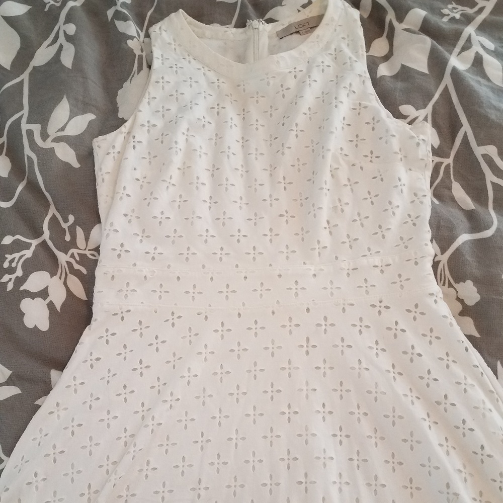 White eyelet dress